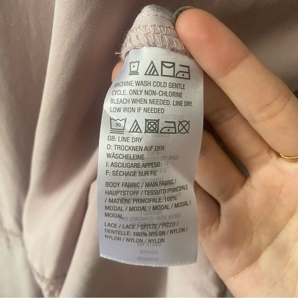 Logo Lavish Lori Goldstein short sleeve kimono wrap open cardigan mauve lace - Picture 7 of 15